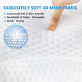 REEZEIVI Bath Pillows for Tub,Bath Pillow with 6 Non-Slip Suction Cups,Soft 4D Mesh Fabric,Bathtub Pillows for Tub Neck and Back Support,Extra