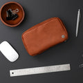 Blue Sky ASMBLD Tech Organizer, 8" X 4.5" X 2", Faux Leather, Non-Dated, Zip Closure, Travel Cable Organizer for Cords, Chargers, and Accessories