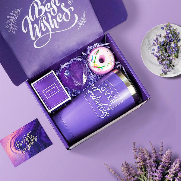 Birthday Gifts for Women, Mom, Wife, Girlfriend, Sister, Her - Happy Birthday Gifts, Mothers Day Gifts - Personalized Lavender Relaxation Gift