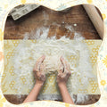 3 Rolls Reusable Beeswax Food Wraps 13'' X 59'' Eco Friendly Sustainable Beeswax Food Storage Wrap Honeycomb Floral Organic Cotton Food Wrap for