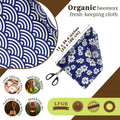 Moukeren 3 Rolls Reusable Beeswax Wrap 13'' X 40'' Food Wrap Beeswax Paper Food Wrappers Cotton Bread Sandwich Wrapper for Kitchen Storage Gifts,