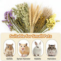 Sukh Herb Bedding Habitat Decor - Natural Flower Hamster Mate Herbs Sprays Cage Safe Pet Accessories Decorations Hideout for Hamsters Mouse Guinea