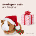 Bearington Collection Jolly Ginny the Guinea Pig Christmas Plush, 8 Inch Guinea Pig Stuffed Animal, Ideal Christmas Stuffy Gift for Toddlers, Kids