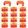 Trimmer Spool Line for Worx 14 Pack WA0010 Edger Spools Replacement for Worx Weed Eater String Suitable for Worx String Trimmers(12 Grass Trimmer