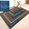 OLANLY Front Door Mat Indoor Outdoor Entrance, Waterproof All-Season, All-Weather Doormat, Sturdy Natural Rubber, Fade Resistant, Low Profile,