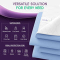 Incontinence Bed Pads - 18X24 | Cotton Blend | Washable Bed Pads for Adults, Children, Pets and Seniors Waterproof | Pack of 4, Blue, by Royal Care