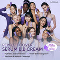 MISSHA M PERFECT COVER SERUM BB CREAM No.33 Tan -Tan with Warm Undertone, Skin Tint, Tinted Moisturizer, Skin Care Foundation Makeup, Korean