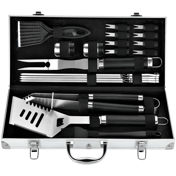 ROMANTICIST 20Pc Heavy Duty BBQ Grill Tool Set in Case - the Very Best Grill Gift for Father'S Day and Christmas - Professional BBQ Accessories