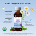Hyland'S Kids Melatonin-Free Organic Sleep Calm and Immunity Liquid, Sugar-Free, Promotes Sleep and Supports Immune Health, Ages 2 and Up, Grape