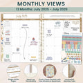 Bloom Daily Planners 2025-2026 (8.5" X 11") Academic Year Day Planner (July 2025 - July 2026) - Weekly & Monthly Dated Agenda Organizer with