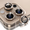 Choiche Compatible for Iphone 16 Pro/Iphone 16 Pro Max Camera Lens Protector Bling, 9H Tempered Glass Camera Cover Screen Protector Metal Ring