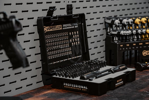 Wheeler Engineering 100-Piece Professional Screwdriver Set with Durable Construction and Storage Case for Gunsmithing and Maintenance