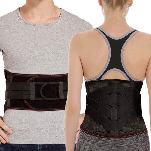 Lower Back Brace for Men Women Back Pain Relief Back Support Belt- Posture Corrector Breathable Adjustable Belt for Lifting, Scoliosis, Herniated