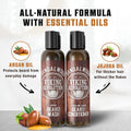 Viking Revolution Beard Wash & Beard Conditioner Set W/Argan & Jojoba Oils - Softens & Strengthens - Natural Beard Shampoo W/Beard Oil Sandalwood