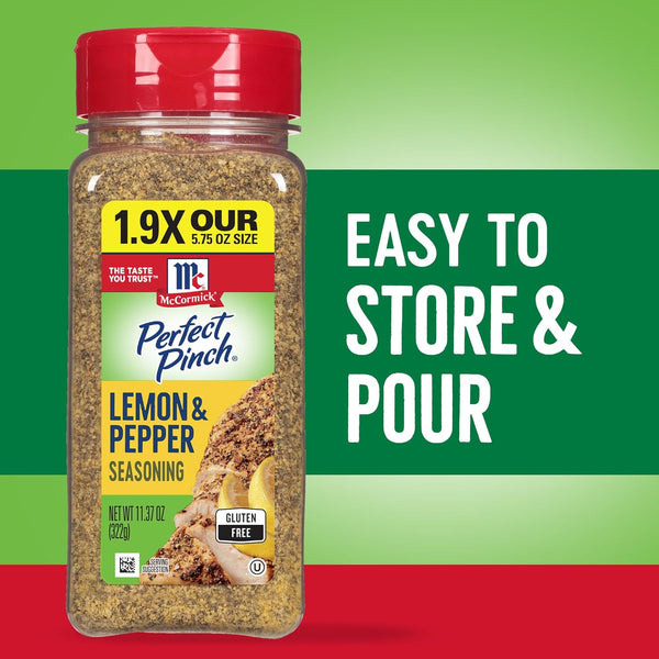 Mccormick Perfect Pinch Lemon Pepper Seasoning, 11.37 Oz