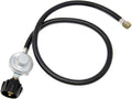 Gasone Propane Regulator 3 Feet Universal QCC1 Grill Replacement with 42 Inches Hose for Most LP Gas Grill, Heater and Fire Pit Table, 3/8" Female