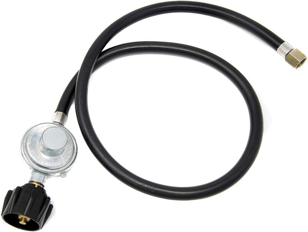 Gasone Propane Regulator 3 Feet Universal QCC1 Grill Replacement with 42 Inches Hose for Most LP Gas Grill, Heater and Fire Pit Table, 3/8" Female