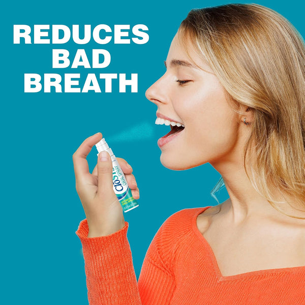 Closys Oral Breath Spray, 0.31 Ounce (3 Count), Mint, Sugar Free, Ph Balanced, Fights Bad Breath