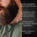 Bluebyrd Black Ops Oud Beard Oil for Men - Hydrates and Moisturizes for Beard Growth - Treats Dry Itchy Beards Large 2 Oz - Natural Formula Argan