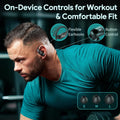 GOLREX Wireless Earbuds Bluetooth Headphones 80H Playtime Ear Buds with Wireless Charging Case & Dual LED Power Display Over-Ear Earphones with