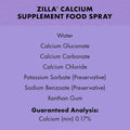 Zilla Calcium Supplement Spray 8 Oz.