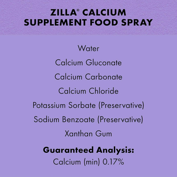 Zilla Calcium Supplement Spray 8 Oz.