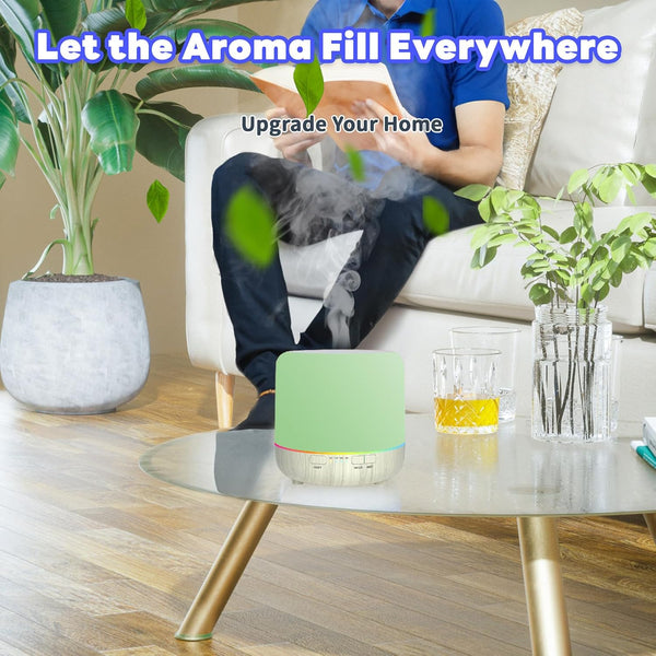 HOMILLY Essential Oil Diffuser, 120Ml USB Cable Colorful Quiet Aromatherapy Diffuser with 7 Colors Lights, Adjustable Mist Mode, Waterless Auto