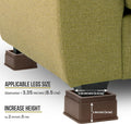 Utopia Bedding Bed Risers 2 Inch - Pack of 8 - Adjustable Furniture Risers 2 & 4 Inch - anti Slip Foam & Rubber Pad - Stackable Beds Lifts Heavy