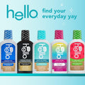 Hello Activated Charcoal Extra Freshening Mouthwash, Natural Fresh Mint and Coconut Oil, Fluoride Free, Alcohol Free, Vegan, SLS Free and Gluten