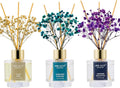 Airkeep Reed Diffuser Set of 3,Clean Linen Ocean Mist&Sea Salt Lavender Eucalyptus Oil Reed Diffusers for Bedroom Living Room Office Aromatherapy