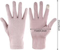 6 Pairs Women Summer UV Protection Gloves Touchscreen Driving Gloves Non-Slip Sun Protective Gloves