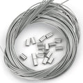 200 Pcs Aluminum Crimping Loop Sleeve 1/16", Cable Ferrule Wire Rope Sleeves Loop Sleeve (200 Pcs)