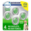 Febreze Bathroom Air Freshener, Odor-Fighting, Plug in Alternative, Air Fresheners for Home and Bathroom and Kitchen, Closet Air Fresheners, Heavy