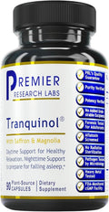Premier Research Labs Tranquinol | Natural Sleep Aid Supplement for Deep Sleep Support and Calm Mind | Magnesium, Turmeric, Lemon Balm & Saffron