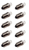 Pack of 10 E10 Miniature Screw Base Light Bulbs, 1.5V / 0.3A Flashlight Style, Incandescent â¦