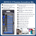 XOOL 62 in 1 Precision Screwdriver Kit, Electronics Repair Tool Kit, Magnetic Driver Kit with Flexible Shaft, Extension Rod for Mobile Phone,