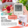 OhâCare Lite Blood Sugar Testing Monitor â Glucose Test Strips and Lancets for for Blood Testing â Accurate and Affordable Diabetic Supplies