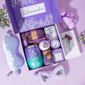 Birthday Gifts for Women,Gifts for Her Purple Gifts Basket for Women Lavender Relaxing Gift Set Self Care Package Unique Female Gift Ideas