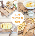 Gnocchi Boards and Wooden Butter Paddles to Easily Create Authentic Homemade Pasta and Butter without Sticking - Set of 2 Makers - 9.5 Inches