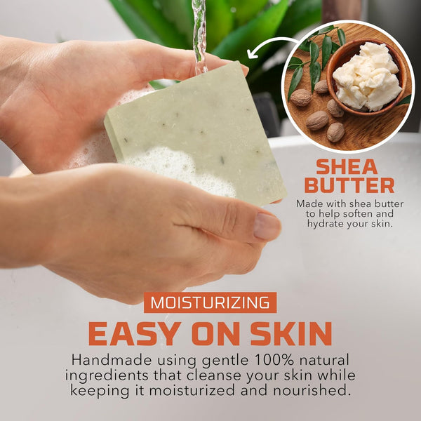 Natural Bar Soap for Women - Vegan Bath Soap Bars Gift Set - Handmade Cold Process Artisan Soap with Essential Oil, Aromatic All Moisturizing Wash