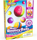 Creative Kids Magic Bouncy Balls - DIY STEM Toys - Science Kit for Kids - 25 Multicolor Bags & 5 Molds Makes up to 43 Balls