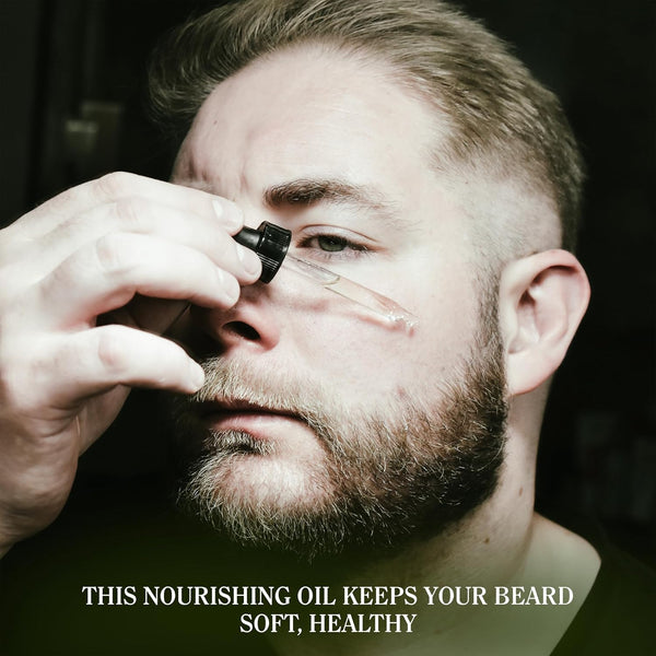 Compass Soap'S Petoskey Stone - Natural Beard Oil for Men | Beard Oil for Nourishment and Hydration | Infused with Wild Cypress, Frankincense &