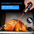 Lonicera Digital Cooking Thermometer for Bread Baking, Food and Water Temperature Measurement. Waterproof and Long Stem with Meat Temp Guide,