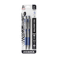 Zebra Pen F-301 Retractable Ballpoint Pen, Stainless Steel Barrel, Fine Point, 0.7Mm, Blue Ink, 2-Pack (27122)