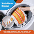 Microfiber Mop Pads 2 Pieces Just Fit CLEANHOME 36" Industrial Dust Mop: B08R3F1Zzm,Yellow