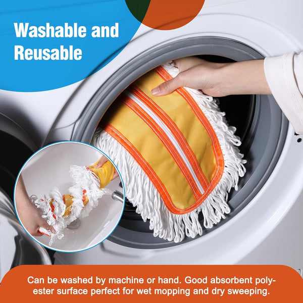 Microfiber Mop Pads 2 Pieces Just Fit CLEANHOME 36" Industrial Dust Mop: B08R3F1Zzm,Yellow