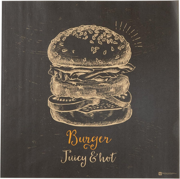 Restaurantware-Rw Base 12 Inch Deli Papers, 200 Juicy and Hot Sandwich Wrapping Papers - No Added PFAS, Greaseproof, Kraft Paper Food Basket