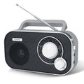 DreamSky AM FM Portable Radio Plug In Wall or Battery Operated for Home & Outdoor, Strong Reception & Sound, Large Dial Easy to Use, Transistor