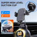 Phone Holder Car Mount for Iphone [Powerful Suction] Phone Mount for Car Dashboard Windshield Air Vent Universal Accessories [Thick Cases