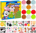 V-Opitos Arts and Crafts Kits for Kids, 12 Pack Simple Animal Paper Plate Crafts for Toddler Age of 2, 3, 4, 5 Years Old, Fun Preschool Classroom